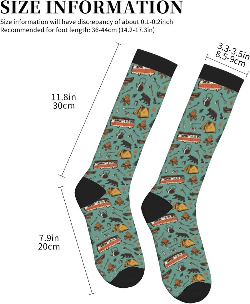 bassyil Compression Socks for Women & Men Circulation 15-20 mmHg Knee High Best Support for Nurses Travel Running Athletic - Image 4